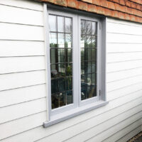 James Hardie cladding in Arctic White