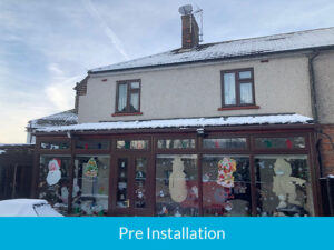 Pre-installation of new cladding