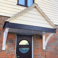 Door canopy installation in Essex