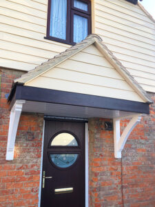 Door canopy installation in Essex