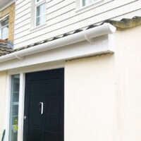 White replacement uPVC fascias and guttering