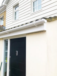 White replacement uPVC fascias and guttering