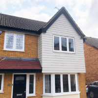 Composite cladding installation in Hertfordshire