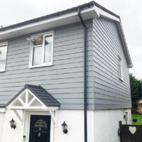 Grey cladding installation in Loughton, Essex