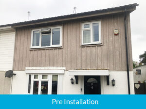 Pre-installation of new cladding