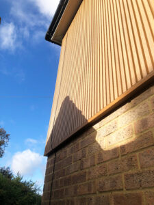 Spiced oak Ecoscape cladding