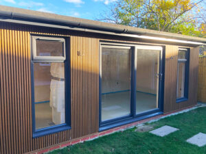 Ecoscape cladding installation on home office and gym