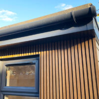 Close detail of Ecoscape cladding