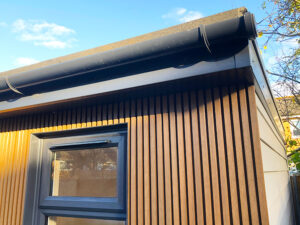 Close detail of Ecoscape cladding