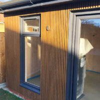 Ecoscape slatted cladding in North London