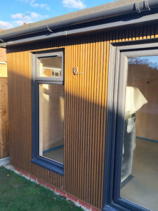 Ecoscape slatted cladding in North London