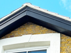 Stepped black bargeboard replacement in London