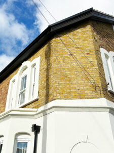 Black corner soffits and fascias