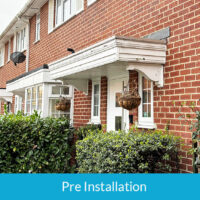 Pre-installation of new soffits, fascias and guttering