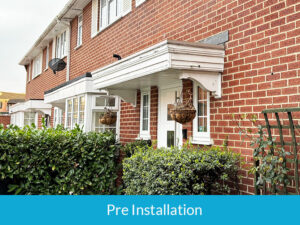 Pre-installation of new soffits, fascias and guttering