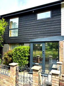 Composite cladding installation in Stratford, East London
