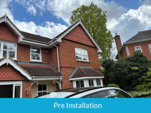 Pre installation of fascias and guttering