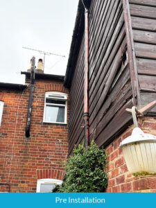 Pre-installation of James Hardie cladding