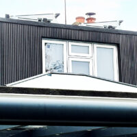 Black Ecoscape cladding installation
