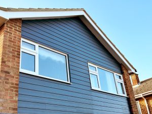 James Hardie composite cladding installation in Cuffley