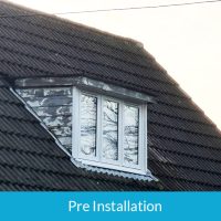 Pre-installation of new Marley cladding