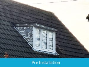 Pre-installation of new Marley cladding