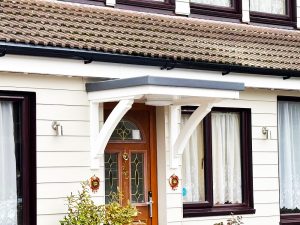 New door canopy installation in Ongar, Essex