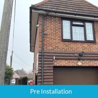 Before installation of new guttering