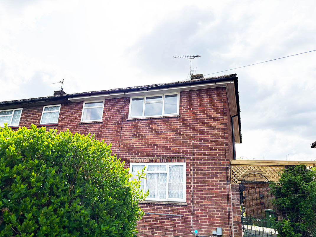 Soffits fascias and guttering installed in Borehamwood