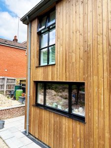 Cedar cladding installation in Guildford