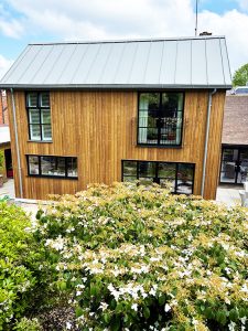 Cedar cladding installation in Surrey