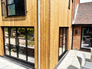 Timber cladding installation in Guildford, Surrey