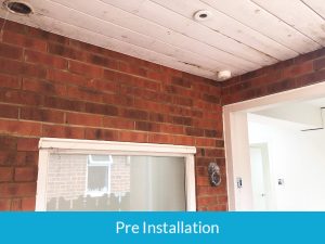 Before the installation of new soffits, fascias and composite cladding