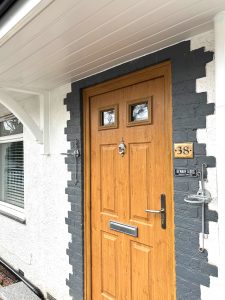 North London door canopy installation with pvc fascias and soffits