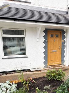 Muswell Hill door canopy with pitched roof